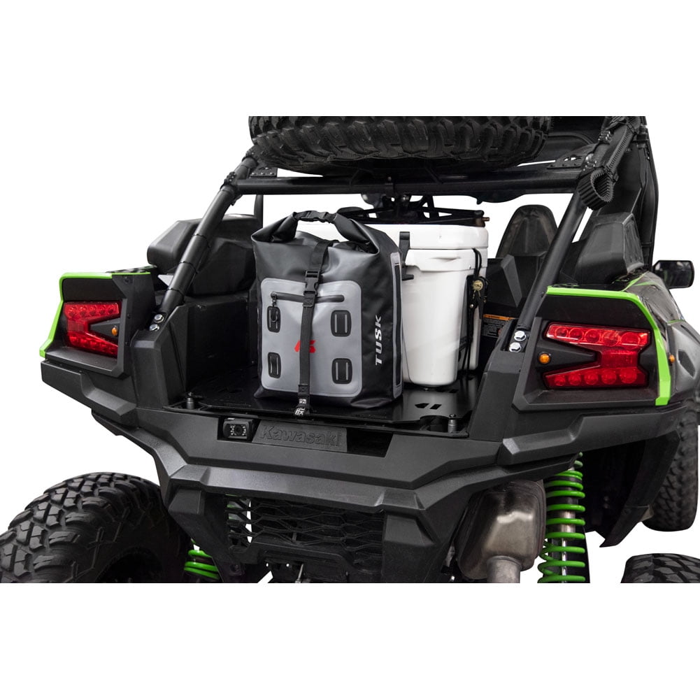UTV Quick Release Cargo System- Bed Mounted Large Box Black Compatible With  Polaris RZR XP 1000 Ultimate 2023 