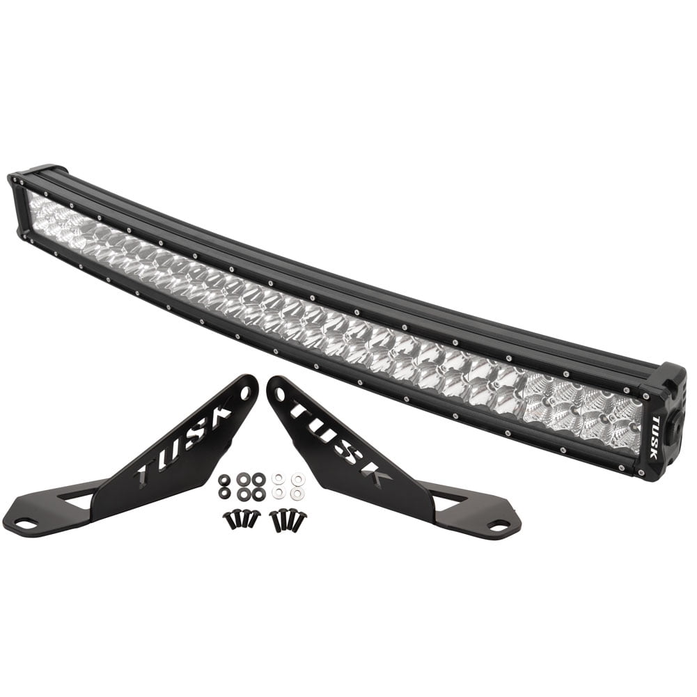 Tusk 30" Black Aluminum LED Light Bar Kit with Mounting Brackets