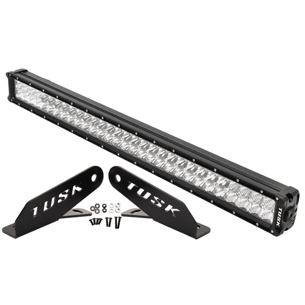 Tusk 30" Black Aluminum LED Light Bar Kit with Mounting Brackets
