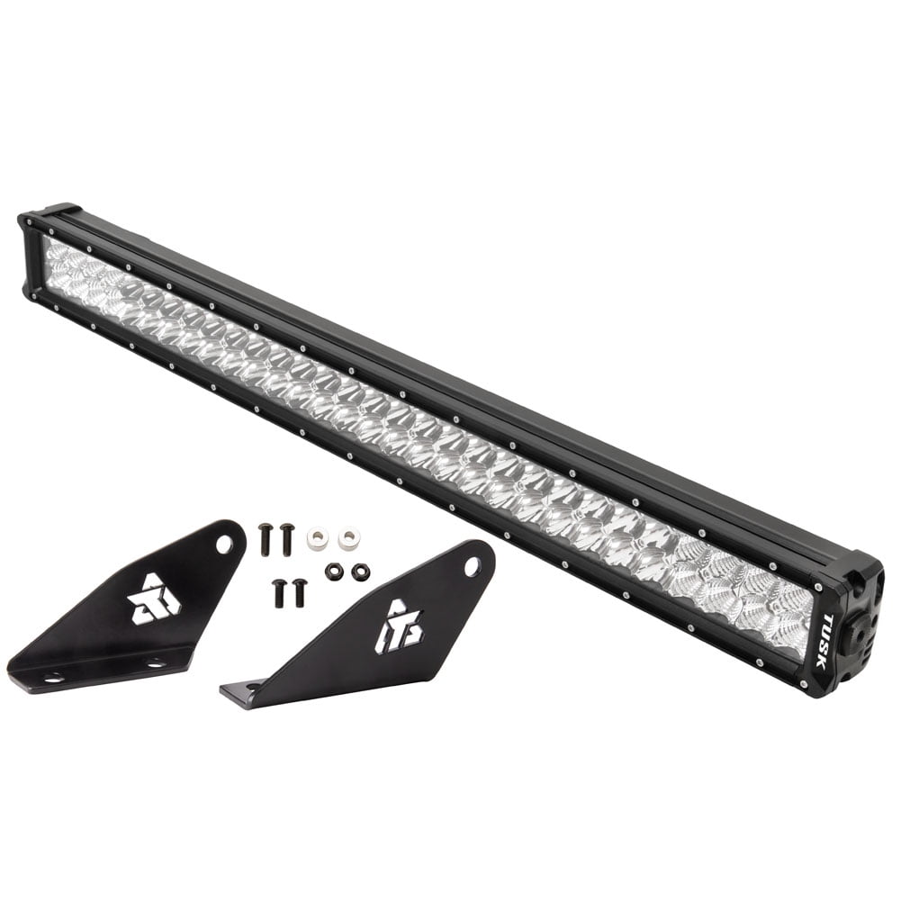 Tusk 30" Black Aluminum LED Light Bar Kit with Mounting Brackets