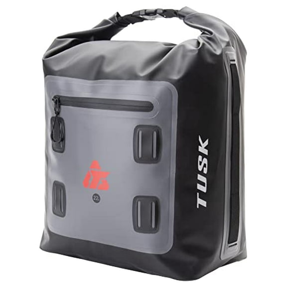 Tusk Waterproof Roll-Top Dry Duffel Bag Small (22 Liters) Black/Grey