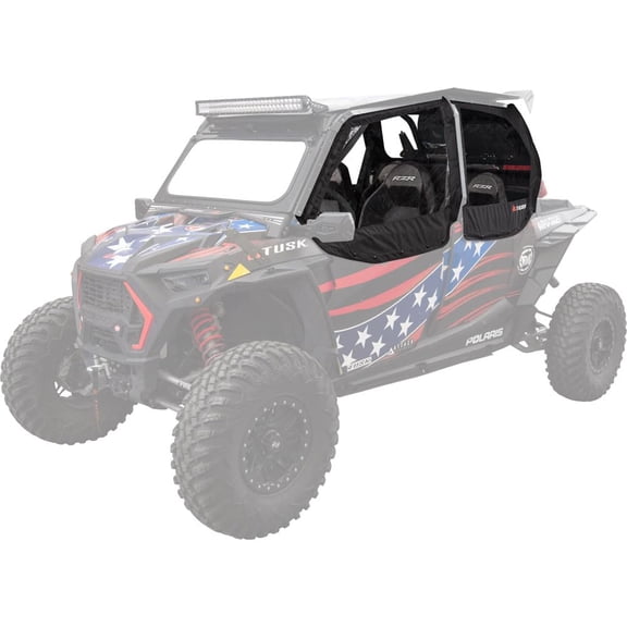 Tusk Zipperless Upper Doors For POLARIS RZR XP 4 1000 Ride Command Edition 2018-2019