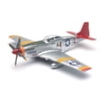thumbnail image 1 of Tuskegee Airmen P-51 Mustang Red Tails, Silver - New Ray SS-20235 - 1/48 scale Model Toy Replica, 1 of 1
