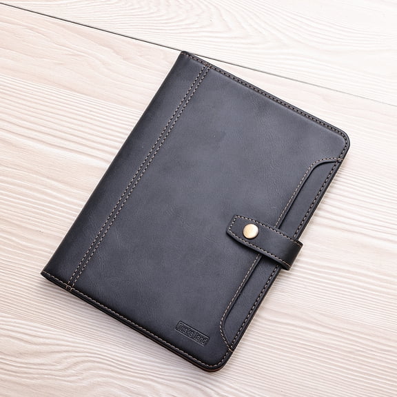 Tusks land for Apple iPad Mini 7th Gen (A17 Pro)/ iPad Mini 6th Gen 8.3", with Pencil Holder Smart Cover Auto Sleep Wake Protective Documents Pocket Stand Snap Closure Case for iPad Mini 7 6, Black