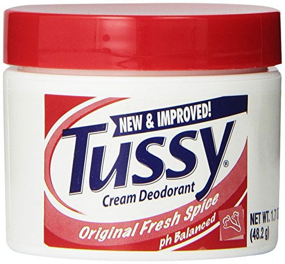 Tussy Deodorant Cream, 1.7 ounces Original 6 Pack