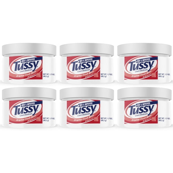 Tussy Deodorant Cream, Original - 1.7 Oz (6 Pack)