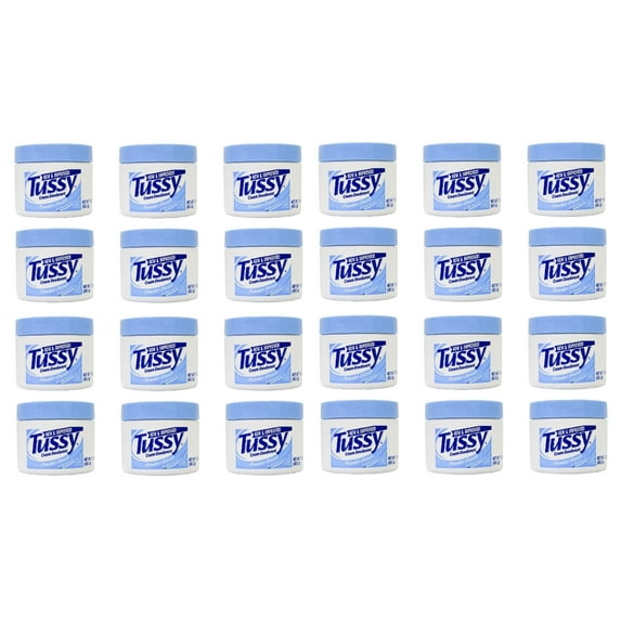 Tussy Deodorant Cream, Powder Fresh, 1.7 Oz (24 Pack) + Beyond BodiHeat Patch, 1 Ct