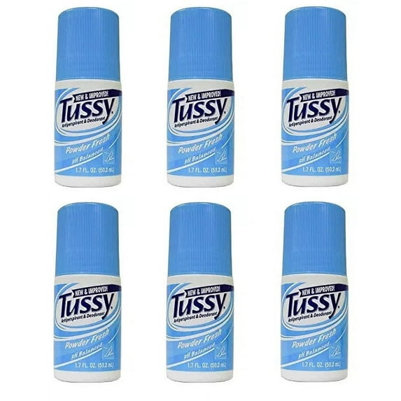 Tussy Roll-on Antiperspirant & Deodorant - Powder Fresh: 1.7 Oz (6 Pack)