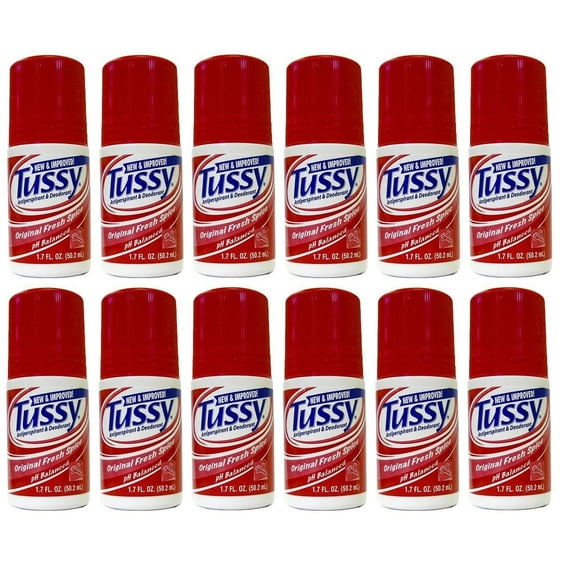 Tussy Roll-on Deodorant, Original 1.7 oz (pack of 12)