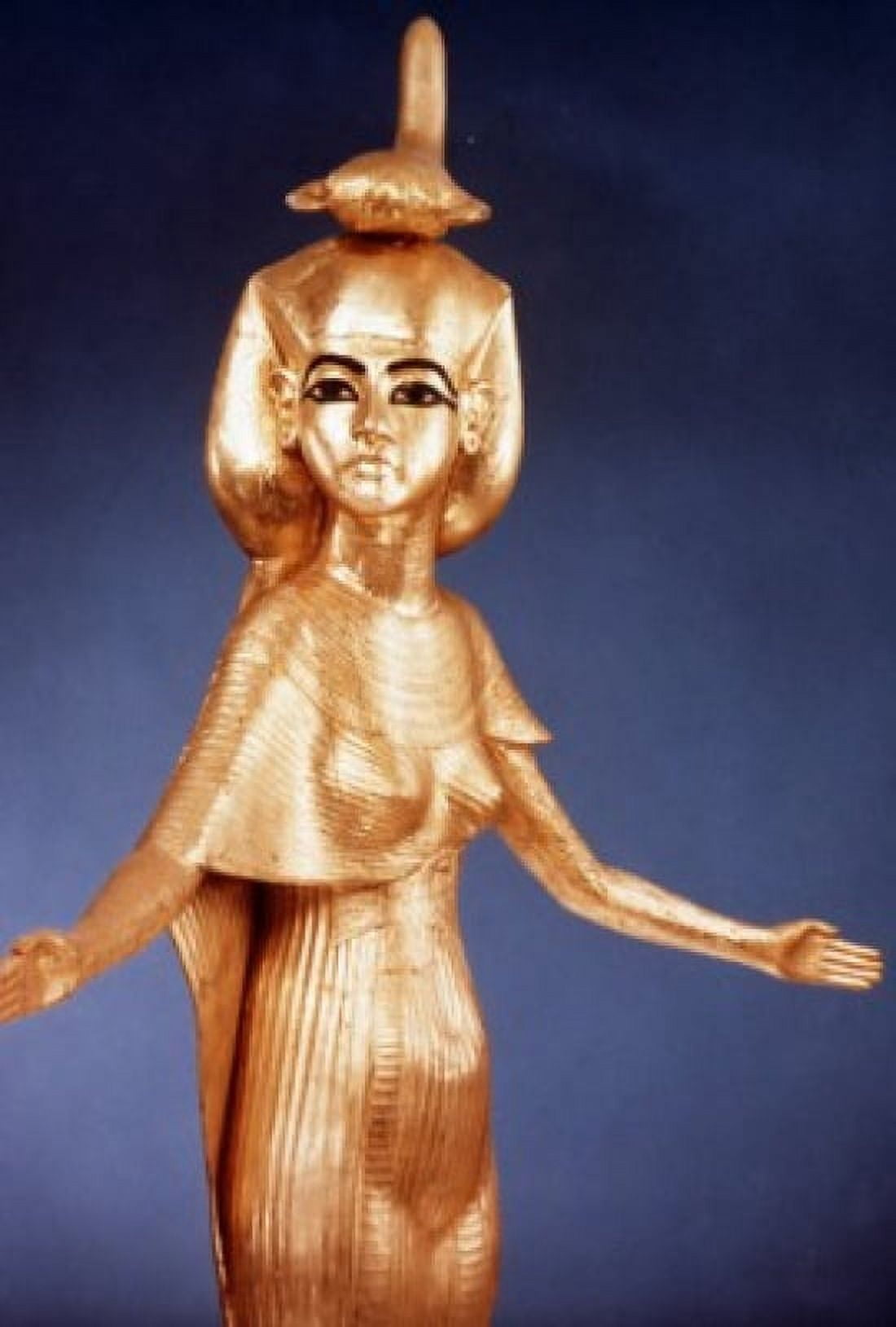 Tutankhamen Selket - Detail 1342 BC Egyptian Art Gilded wood Egyptian National Museum Cairo Egypt Canvas Art - (18 x 24)