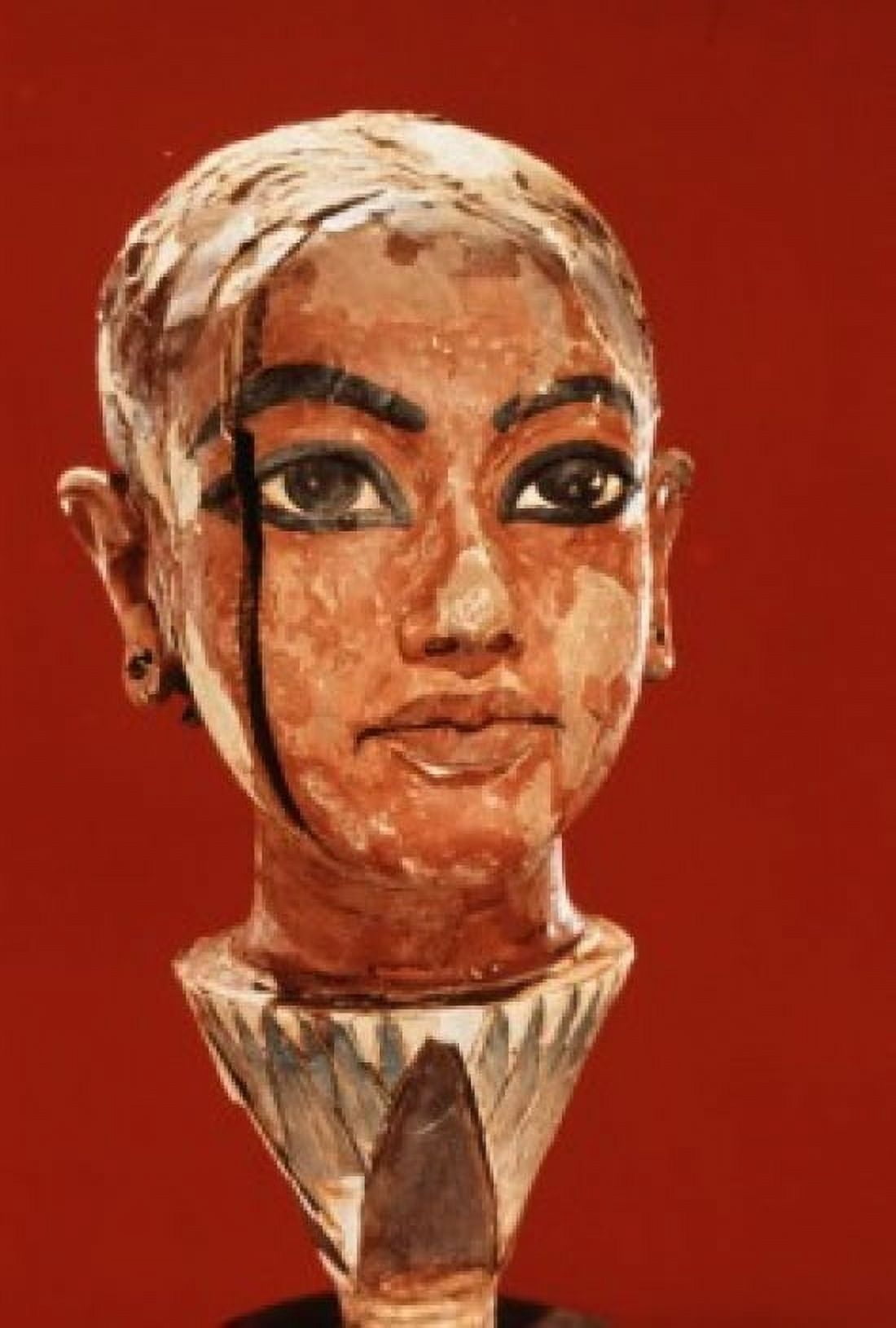 Tutankhamen Sun God on a Lotus 1342 BC Egyptian Art Wood Egyptian National Museum Cairo Egypt Canvas Art - (18 x 24)