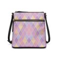 thumbnail image 1 of Tutolipy Argyle Pattern Adjustable Shoulder Strap Sling Bag for Travel Everyday, Smooth Zipper Lightweight Purse Satchel Stylish Crossbody Purse, 1 of 7