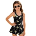 thumbnail image 1 of Tutolipy Bees Honeycomb Girls Beach Swimsuit, Quick Dry Girls Swimsuit One Piece, Stretch for Summer, Size 10-11 Years, 1 of 8