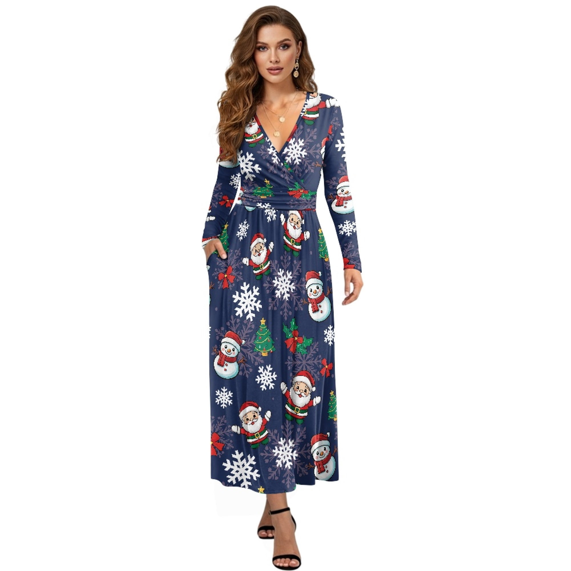 Tutolipy Christmas Dresses for Women Santa Claus Printed A Line Dress Ruffle Midi Dress Snowflake Printed Empire Waist Dresses with Pockets, 3XL - Walmart.com Tutolipy Christmas Dresses for Women Santa Claus Printed A Line Dress Ruffle Midi Dress Snowflake Printed Empire Waist Dresses with Pockets, 3XL - Walmart.com