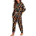 thumbnail image 1 of Tutolipy Christmas Tree Printed Pajama Set for Women Crewneck Pjs Set Comfy Sleepwear Long Sleeve Shirt and Pajama Pants Lounge Sets, XL, 1 of 7