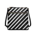 thumbnail image 1 of Tutolipy Diagonal Stripe Crossbody Bag, Lightweight Satchel Bag Zipper Closure Waterproof Crossbody Purse for Daily Weekend Activities, 1 of 7