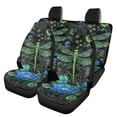 thumbnail image 1 of Tutolipy Dragonfly Flower Print Car Front Rear Seat Covers Full Set, 4 Pieces Car Seat Cover for Women and Men, Breathable Car Front and Rear Split Bench Protection, Car Interior Accessories, 1 of 3