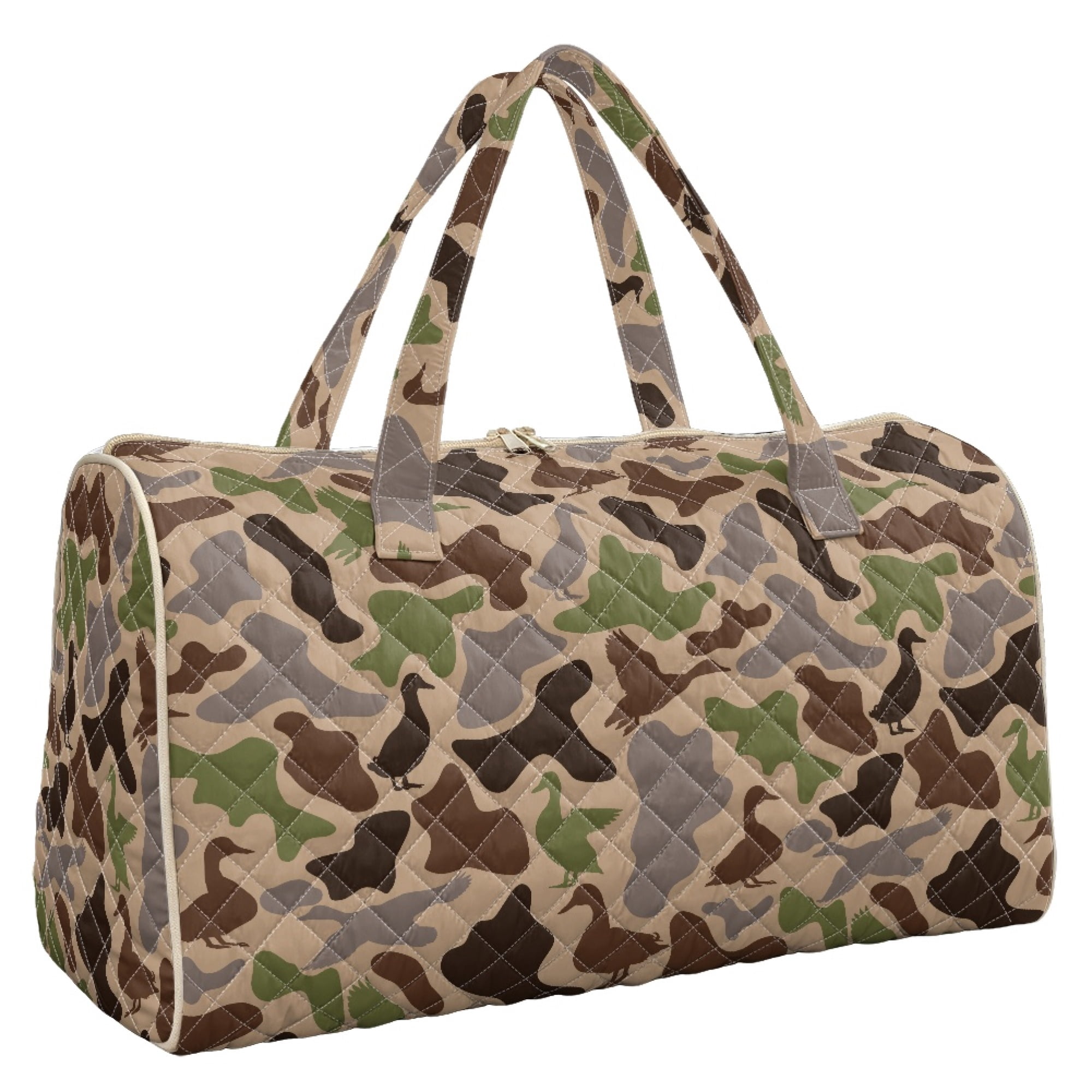 Tutolipy Duck Camouflage Pattern Quilted Tote Bag for Beach, Polyester ...