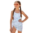 thumbnail image 1 of Tutolipy Girls' One-Piece Swimsuit with Adjustable Shoulder Straps and Mesh Cover Up, Adjustable Strap Removable Bra Girls' Cover Up One Piece Swimsuit 9-10 Years Old, 1 of 10