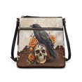 thumbnail image 1 of Tutolipy Gothic Crow Skull Pattern Shoulder Purse, Water-Resistant Satchel Bag Stylish Fashion Sling Bag for Dating Weekend Activities, 1 of 7