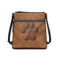 thumbnail image 1 of Tutolipy Leather Paw Emblem Ladies Crossbody Bag, Waterproof Design Satchel Bag PU Leather Spacious Handbag for Everyday Dating, 1 of 7