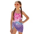 thumbnail image 1 of Tutolipy Removable Bra One Piece Swimsuit Set with Mesh Cover Up, Polyester Material Quick Dry Girls One Piece Swimsuit for Bathing 13-14 Years Old, 1 of 10