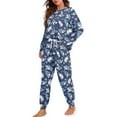 thumbnail image 1 of Tutolipy Shark Printed Pajamas for Women Soft Sleepwear Trendy Loungewear Long Sleeve Tops Jogger Pants Pajama Sets, M, 1 of 7