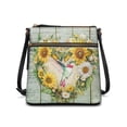 thumbnail image 1 of Tutolipy Sunflower Hummingbird Shoulder Bag Satchel Bag, Versatile Lightweight Ladies Shoulder Purse Adjustable Strap for Travel Everyday, 1 of 7