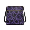 thumbnail image 1 of Tutolipy Versatile Crossbody Shoulder Purse for Travel Leisure Time, Lightweight Design Waterproof Shoulder Bag, Purple Floral Pattern, 1 of 7