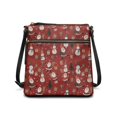 thumbnail image 1 of Tutolipy Waterproof PU Leather Shoulder Crossbody Bag for Travel Daily Use, PU Material Adjustable Strap Women's Shoulder Bag, Santa Snowman, 1 of 7