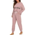 thumbnail image 1 of Tutoliy Customized Pajamas for Women Pjs Set Long Sleeve Pajama Jogger Pants Lightweight Sleepwear Cozy Loungewear with Pockets, S, 1 of 7