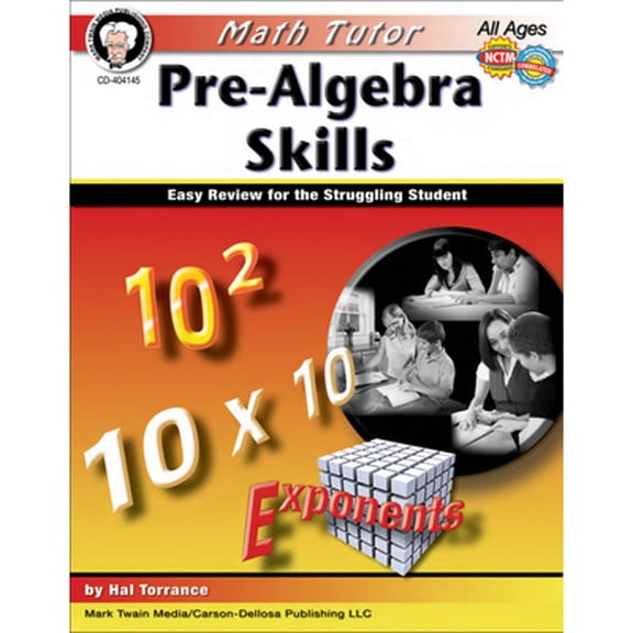 Pre-Owned Math Tutor: Pre-Algebra, Ages 11 - 14: Easy Review for the Struggling Student (Paperback) 1580375774 9781580375771