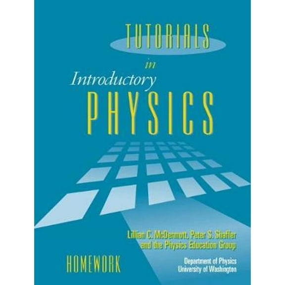 Pre-Owned Tutorials in Introductory Physics: Homework (Paperback) by Lillian McDermott, Peter Shaffer