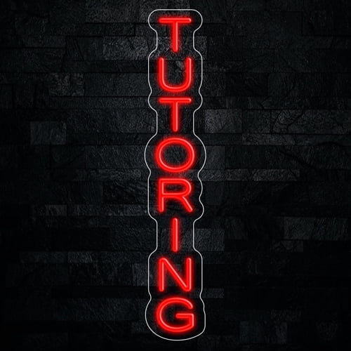 Tutoring Neon LED Sign 5"L x 27"H #32831