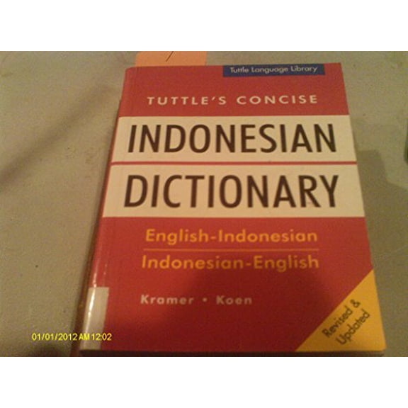 Pre-Owned Tuttle's Concise Indonesian Dictionary: English-Indonesian Indonesian-English (English and Indonesian Edition) (Paperback) 0804818649 9780804818643