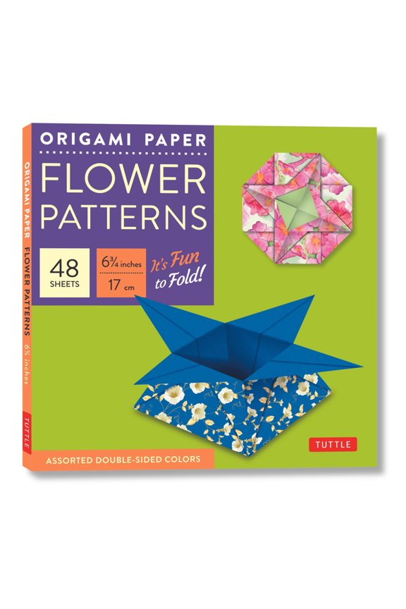 Tuttle Specials Origami Paper 6 3/4 (17 CM) Flower Patterns 48 Sheets: Tuttle Origami Paper: Double-Side Origami Sheets Printed with 8 D, (Loose Leaf)