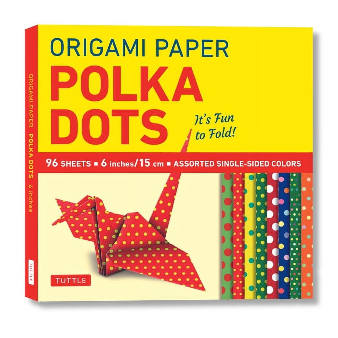 Tuttle Specials Origami Paper 96 Sheets - Polka Dots 6 Inch (15 CM): Tuttle Origami Paper: Origami Sheets Printed with 8 Different Patte, (Loose Leaf)