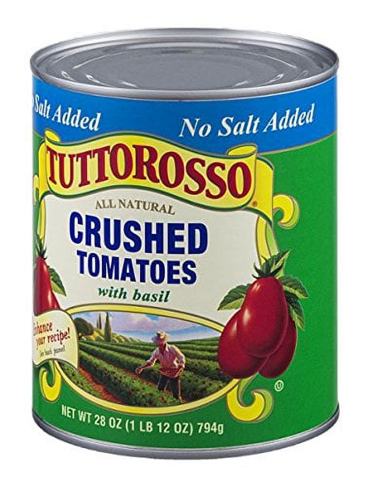Tuttorosso Crushed Tomatoes With Basil No Salt Added