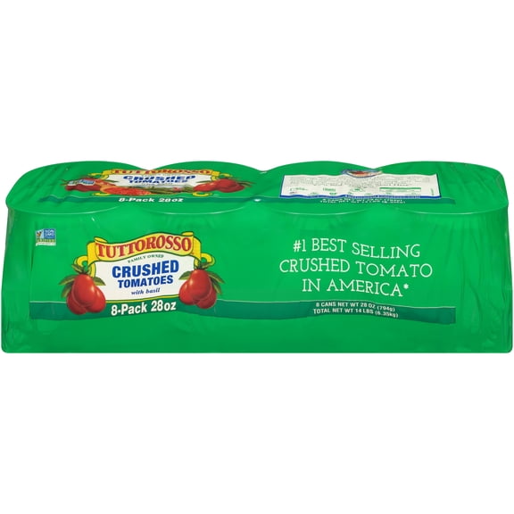 Tuttorosso Crushed Tomatoes with Basil 8-28 oz. Cans