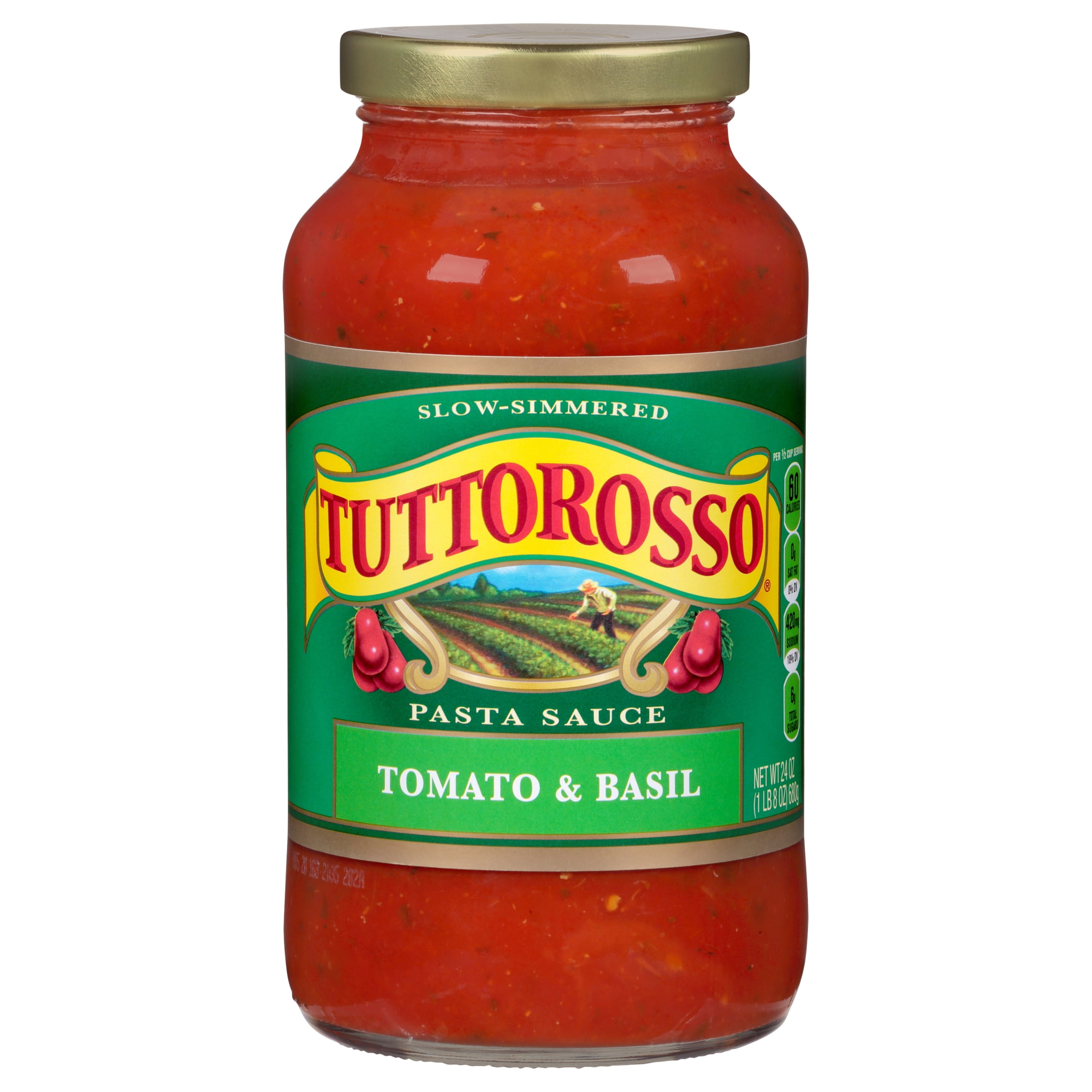 Tuttorosso Tomato & Basil Pasta Sauce, 24 oz Jar