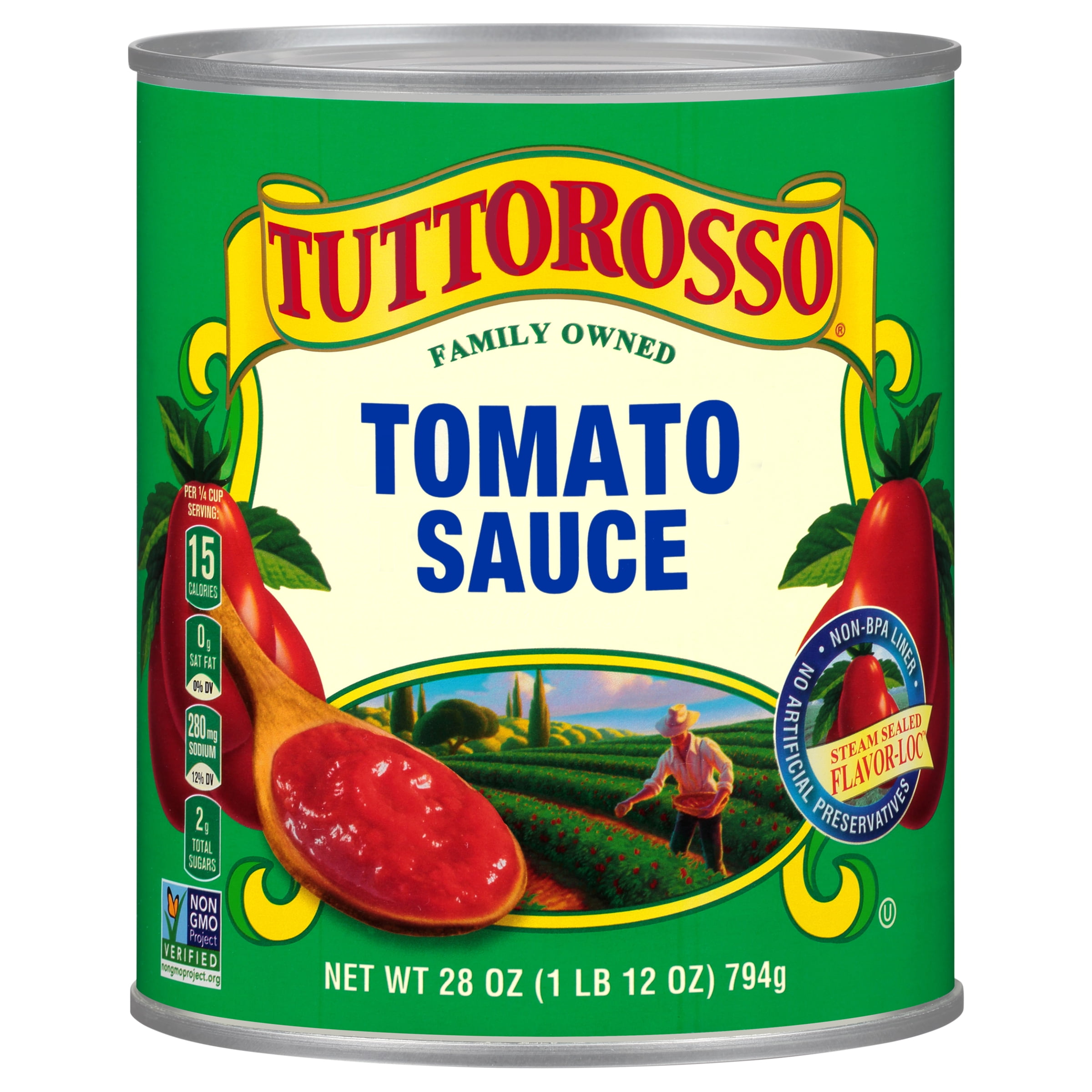 Tuttorosso 100 Fresh Vine Ripened Tomato Sauce 28 Oz Can Gluten Free Tuttorosso 100 Fresh Vine Ripened Tomato Sauce 28 Oz Can Gluten Free