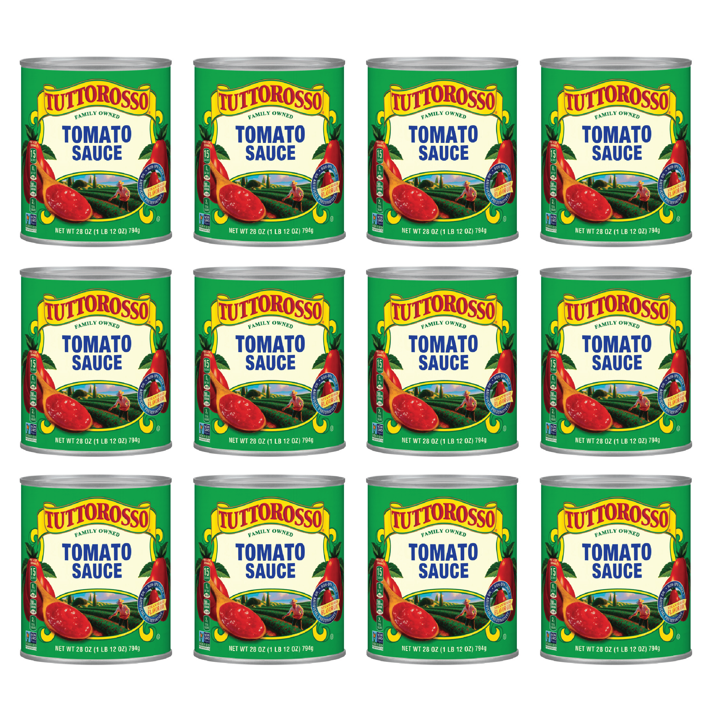 Tuttorosso Tomato Sauce, Gluten Free and Vegetarian Recipe, 28 Ounce