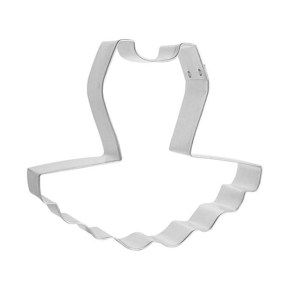 Tutu Cookie Cutter 4 in B1616 - Foose Cookie Cutters - USA Tin Plate Steel
