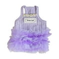 thumbnail image 1 of Tutu Dog Dress for Small Dogs - Yorkie & Puppy Girl Outfits with Harness Hole - Cute Purple Summer Dress for Pet Photo & Outdoor Play, 1 of 8