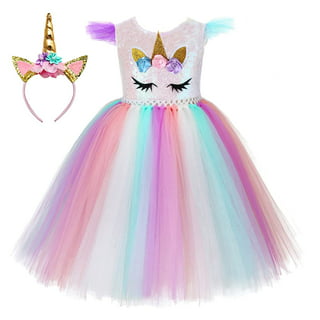 IBTOM CASTLE Girls Polka Dots Princess Party Cosplay Pageant Fancy Costume  Tutu Birthday Dress up+Ears Headband