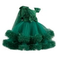 thumbnail image 1 of Tutu Dress for Girls Tulle Princess Birthday Party Prom Outfit Toddler Girls Sneaker Ball Gown Dress Green 2-3 Years, 1 of 7