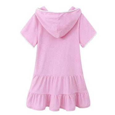 Tutu Dresses For Toddler Girls Little Girls Swim Cover Up Kids Swimsuit Coverup Zip Up Beach Bathing Suit Hooded