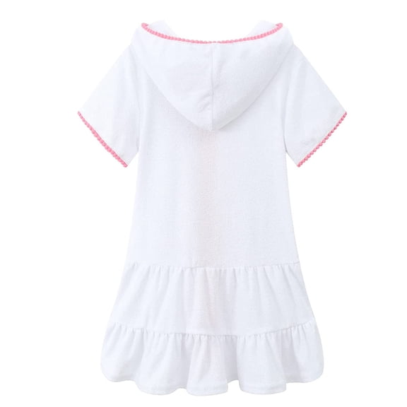 Tutu Dresses For Toddler Girls Little Girls Swim Cover Up Kids Swimsuit Coverup Zip Up Beach Bathing Suit Hooded