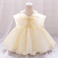 thumbnail image 1 of Tutu-Dresses for Toddler Girls 6M-3Y Kids Cute Spaghetti Strap Bowknot High Waisted Solid A-Line Floral Evening Party Performance Mini Dress, 1 of 8