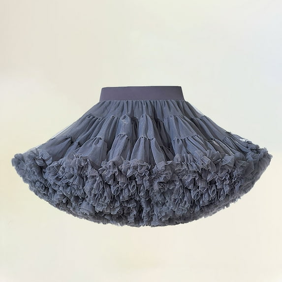 Tutu Dresses for Kids Girls Grey Tutu Layered Skirt Birthday Outfit Ballet Outfit for Girls Mardi Gras Gowns